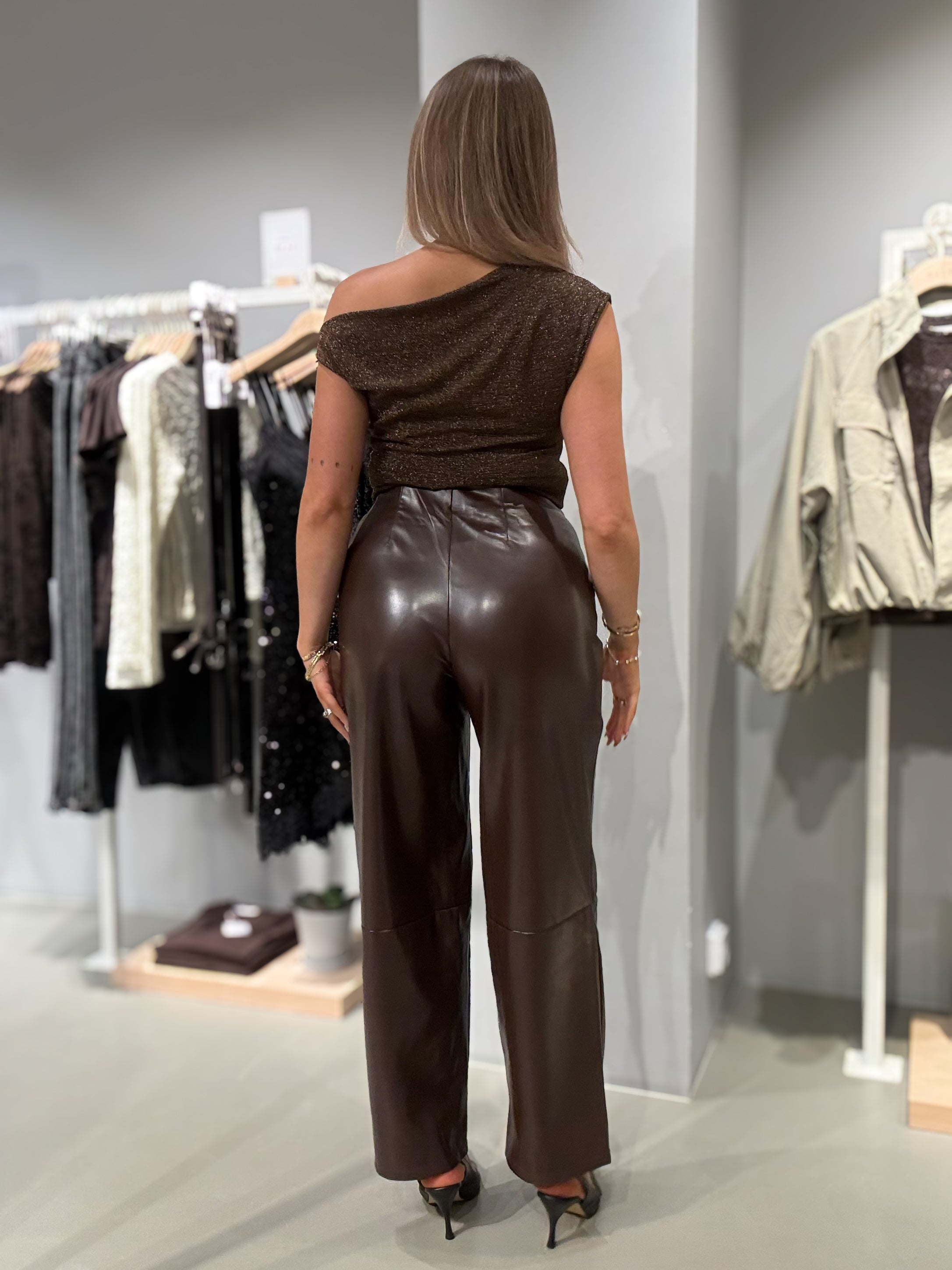 VIANNA Trousers - Coffee Bean